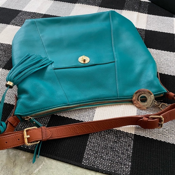 Isaac Mizrahi Bridgehampton Pebble Leather Bag NWOT - Picture 9 of 12